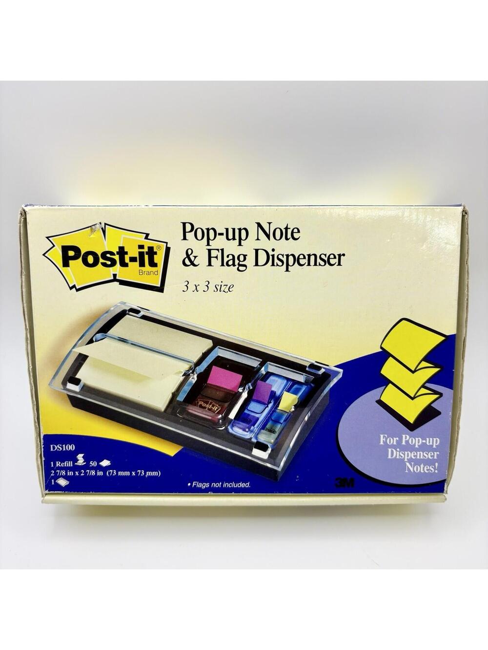 Post-it Note and Flag Dispenser 3M 3x3 Pop Up